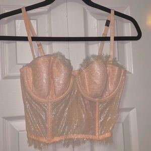 Victoria Secret Pink 34B Bra Corset Top
